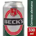 Becks cerveza en lata