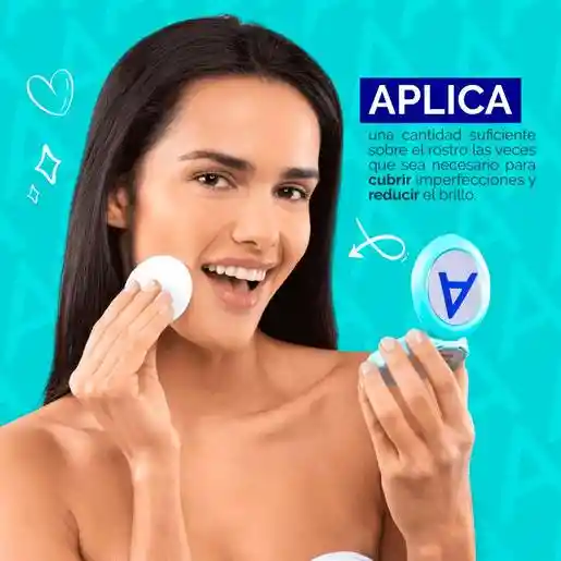 Asepxia Maquillaje en Polvo Comprimido Tono Beige Claro 
