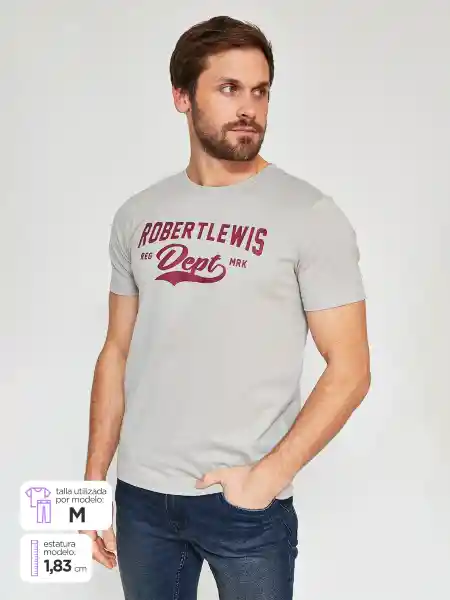 Robert Lewis Polera Manga Corta Daga-M2 Gris XL SS25