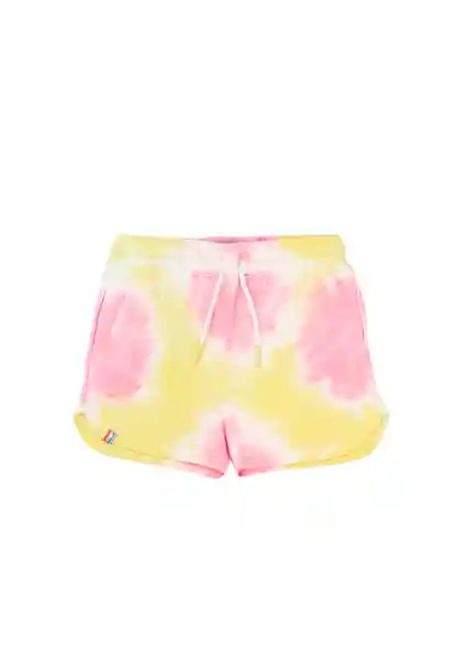 Short Tie Dye Holiday Girls Rosado Talla 08 - 354