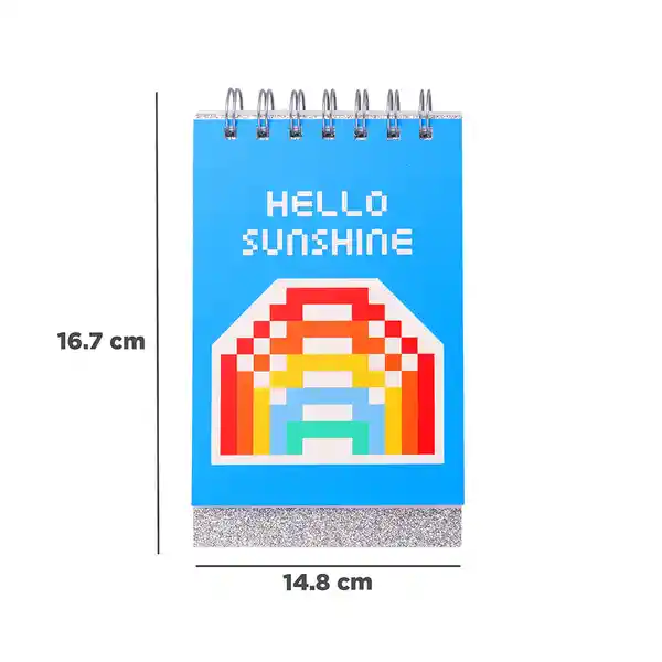 Libreta Memo de Espiral Rainbow Series 80 Hojas Miniso