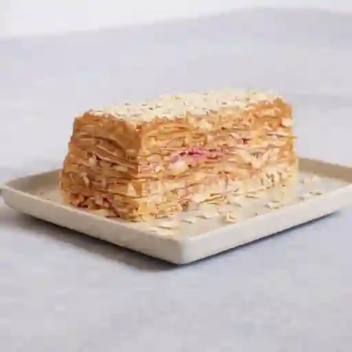 Hojarasca manjar frambuesa