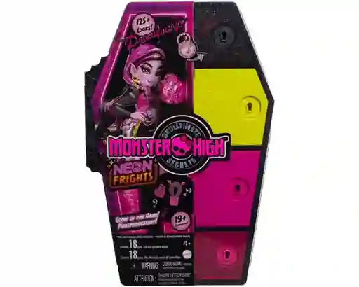 Monster Muñeca High Skulltimates Secrets Sustos Neón - HNF78