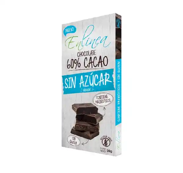 En Línea Barra de Chocolate 60% Cacao Chía y Sin Azúcar