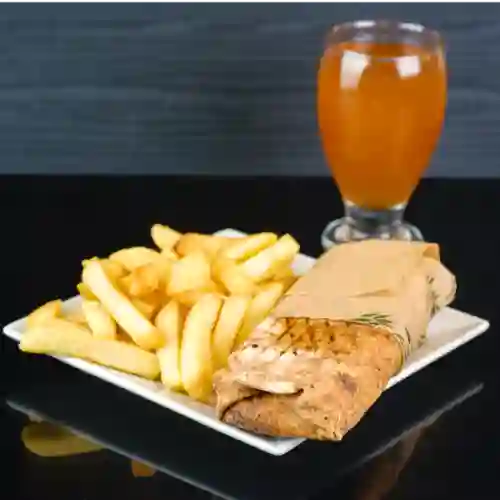 Shawarma Moha Mixto+ Papas+ Té Moha-135