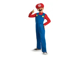 Super Mario Disfraz Clásico - Azul/Rojo 7-8 Años