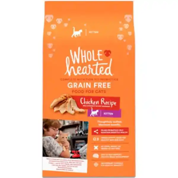 Wholehearted Alimento Para Gatito Natural Receta Pollo