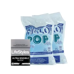 Combo Lifestyles Ultra Sensible Nuda de Latex Lubricad