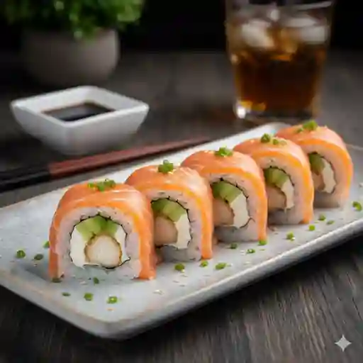 Rolls en Salmón de Pollo