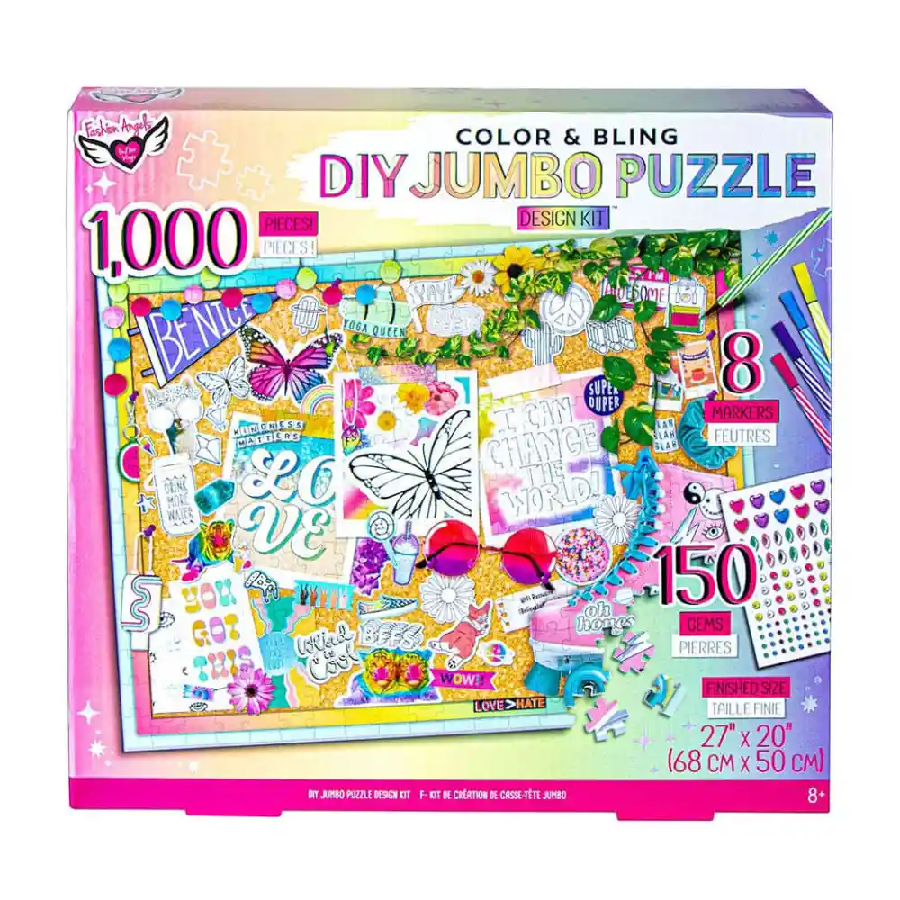 Fashion Angels Color&bling Diy Jumbo Puzzle 1.000 Piezas