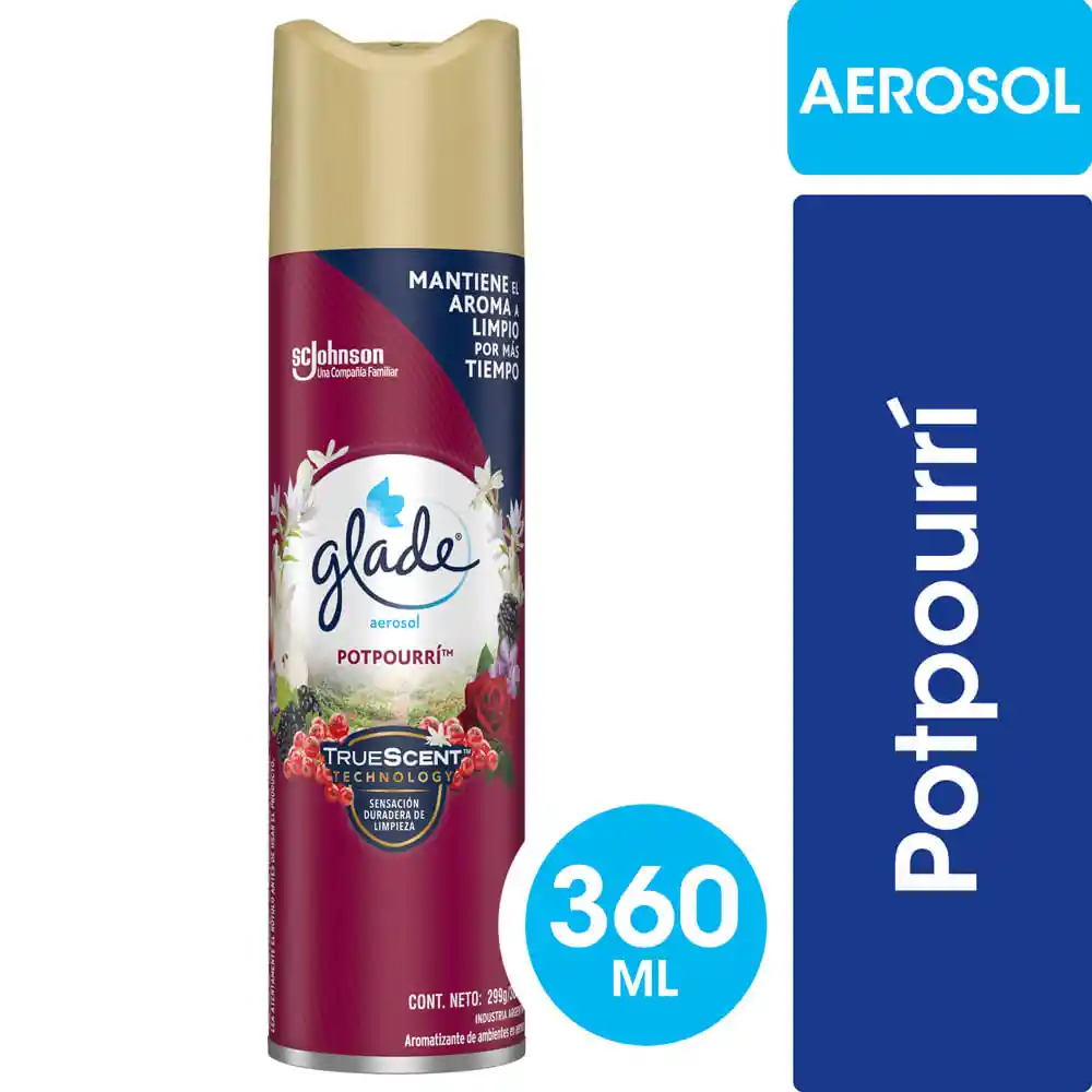 Glade Desodorante Ambiental Aerosol Potpurrí