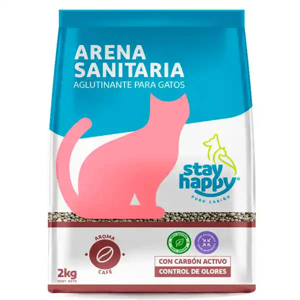 Stay Happy Arena Sanitaria Aglutinante Aroma Café