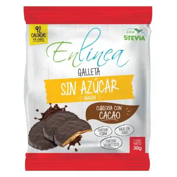 En Línea Galleta Moneda Chocolate