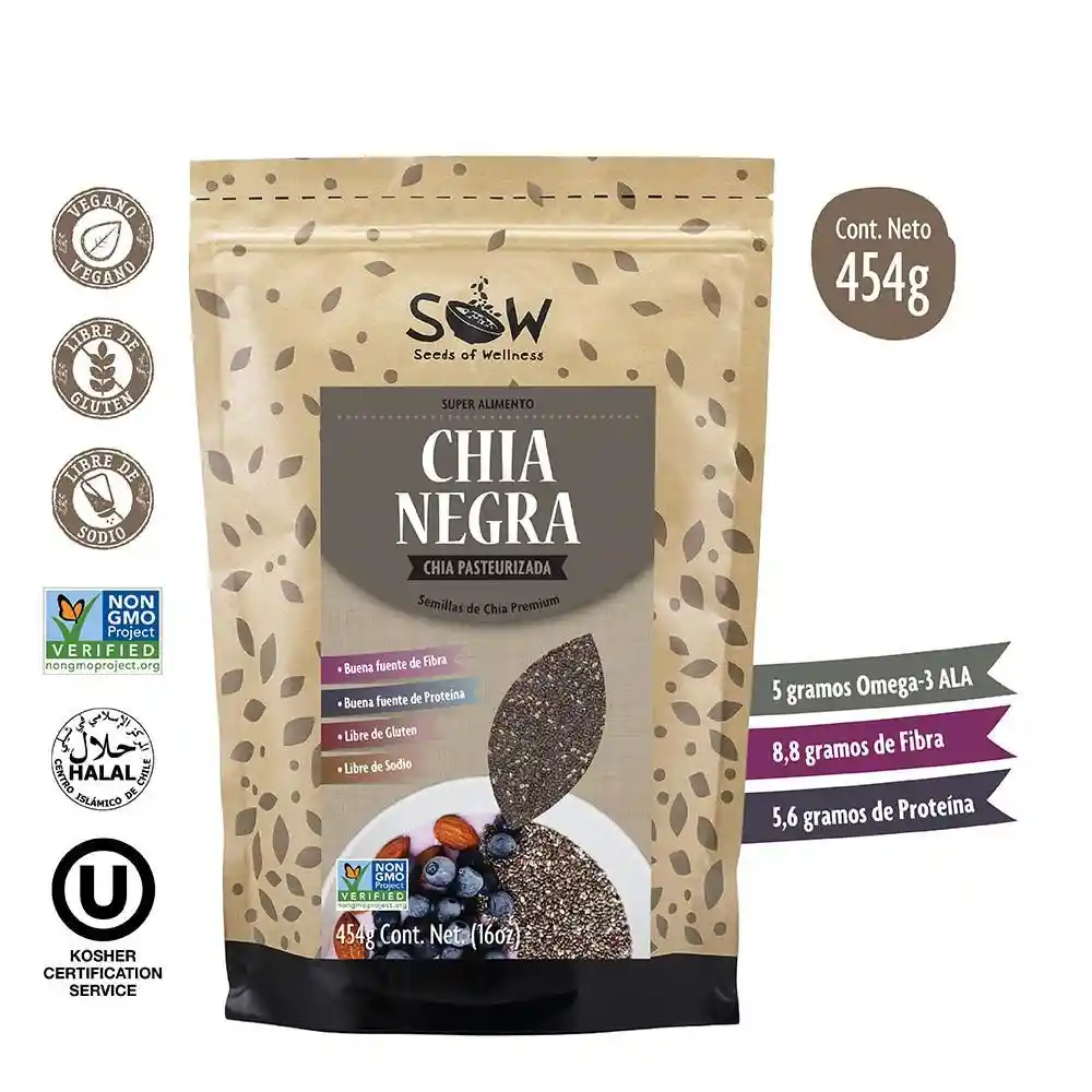 Seeds of Wellness Semilla de Chía Negra