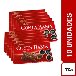 10 x Costa Chocolate de Leche Costa Rama