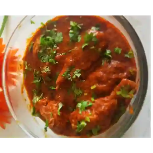 Murgh vindaloo con arroz basmati