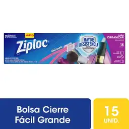 Bolsas Slider Ziploc para Organizar Grandes 15un