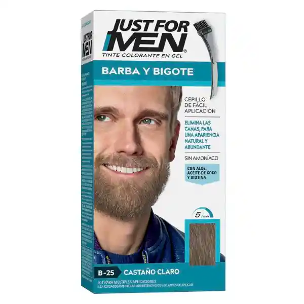 Just For Men Tintura Barba Castaño Claro