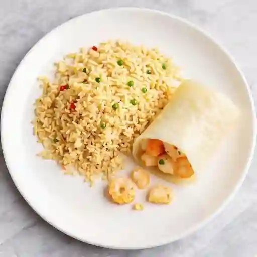 Arollado De Marisco Con Arroz Chaufan