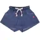 Short Bebé Niña Azul Pillín Talla 3 M