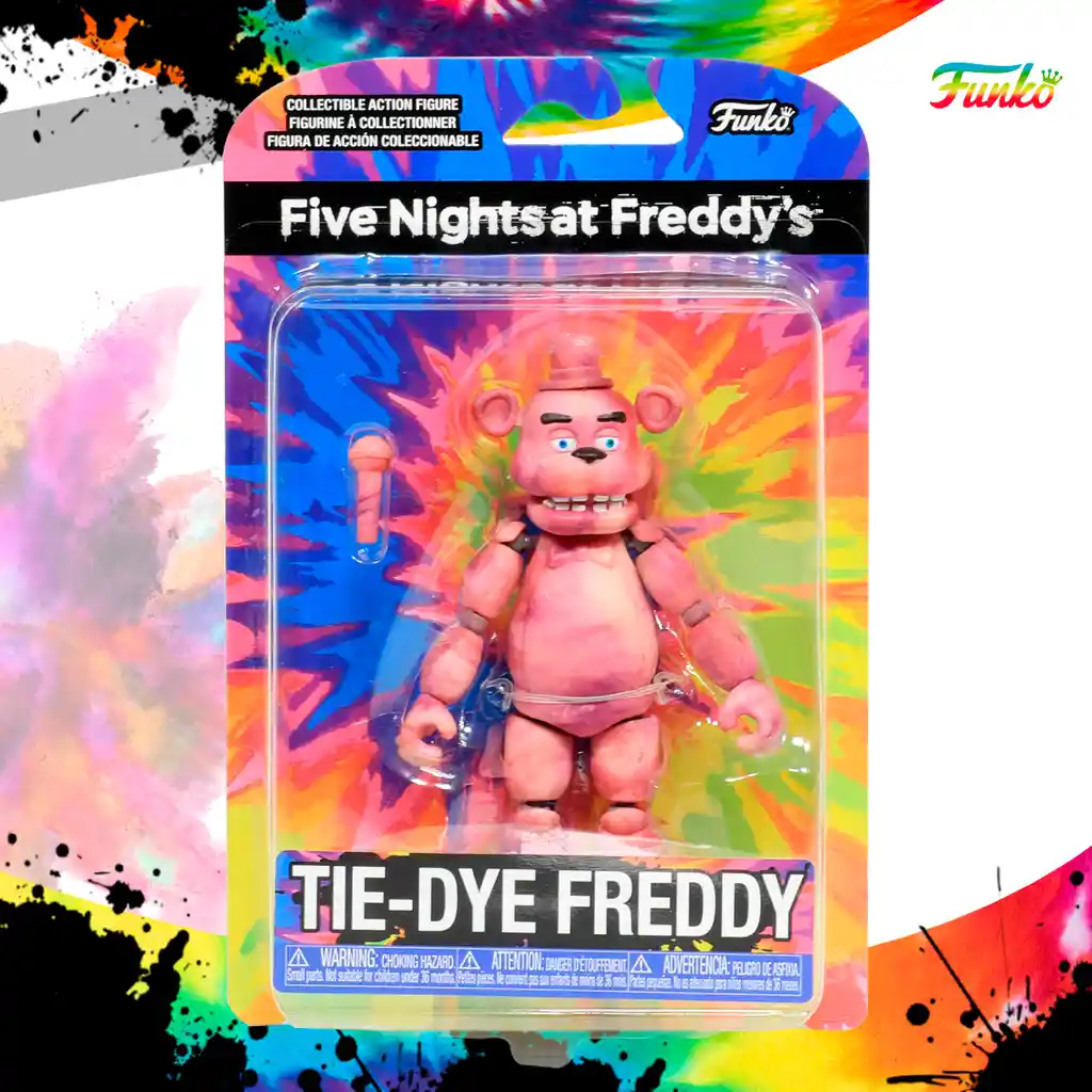 Five Night Figura Colecionable at Freddys Tie Dye Freddy Funko