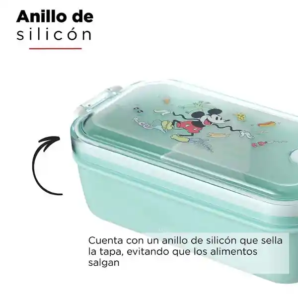 Disney Contenedor Para Comida Mickey Mouse