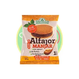 Nutrisa Snack Alfajor de Manjar Sin Gluten Sin Azúcar