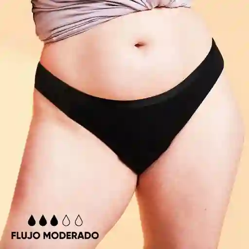 Bloodygreen Bikini Flujo Moderado Negro Talla XL