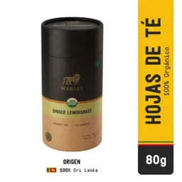 Marley té Verde Orgánico Ginger Lemongrass en Hojas