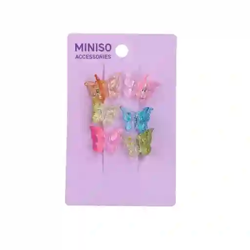 Set Pinzas Para Cabello Mariposa Miniso