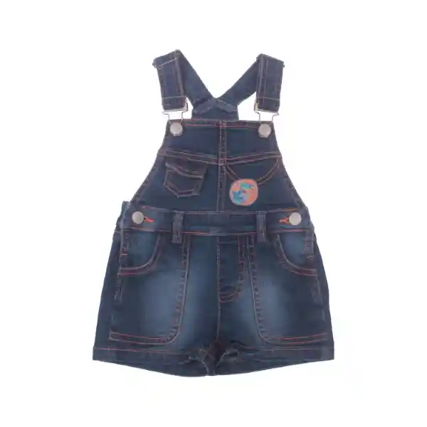 Jardinera Bebe Niño Denim Pillin 24 M