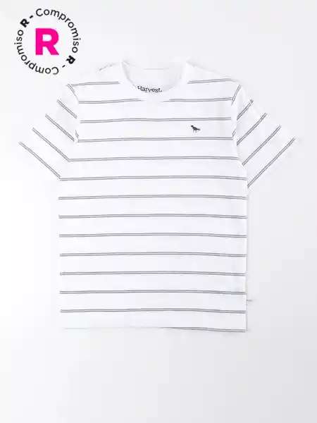 Harvest Polera Manga Corta Mesa1-2 Blanco 6 V26