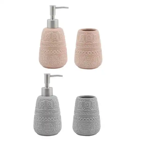 Set Accesorios Para Baño de Cerámica