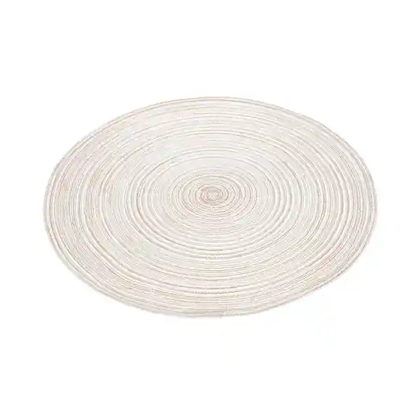Miniso Mantel Redondo Trenzado Beige
