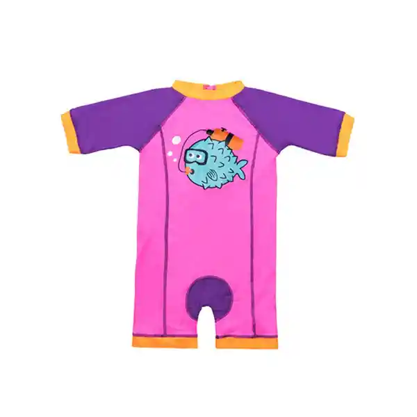 Entero de Niño Con Protección Uv Fucsia Talla XL Samia