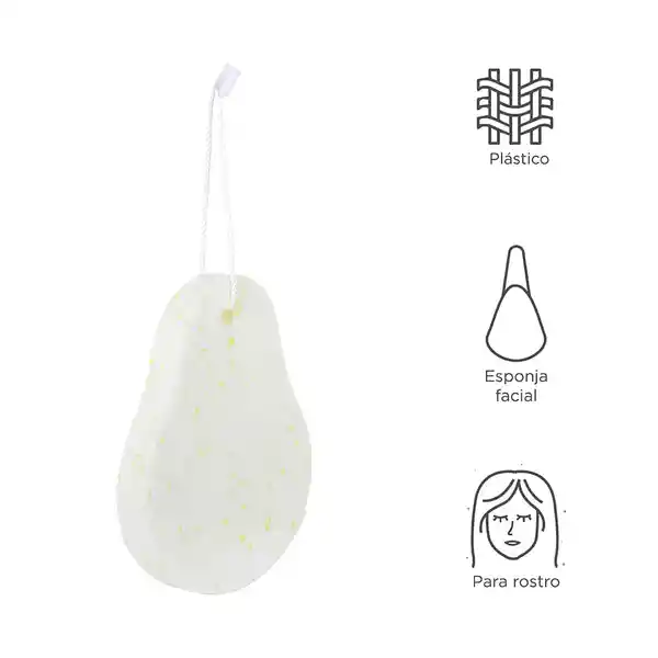 Esponja Limpiadora Facial en Forma de Palta Fruit 2.0 Miniso