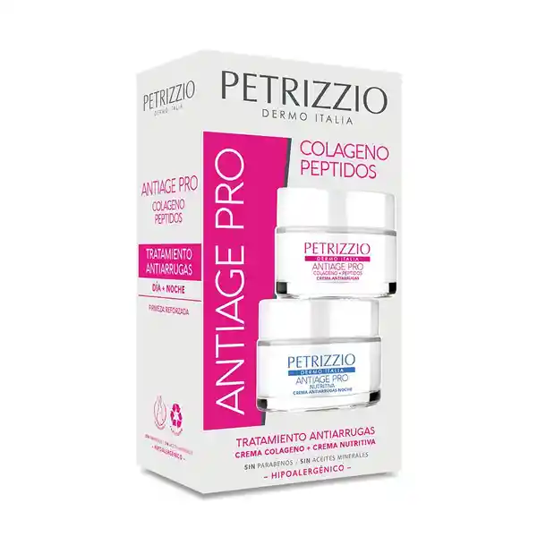 Petrizzio Estuche de Cremas Antiage Pro Colágeno Péptidos