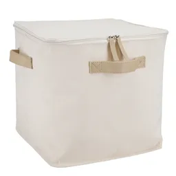 Caja Organizadora de Tela Con Cierre 28 x 28 x 28 cm