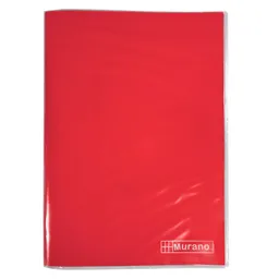 Murano Carpeta Plastificada Con Gusano Rojo