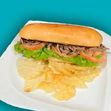 Sándwich Mechada Clasic + Jugo Natural