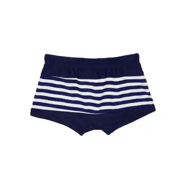 Short Tipo Bóxer Para Hombres Estampado Azul Talla M Samia