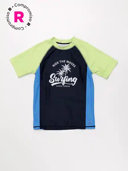 Harvest Polera Manga Corta uv Cor Lima 8 V26