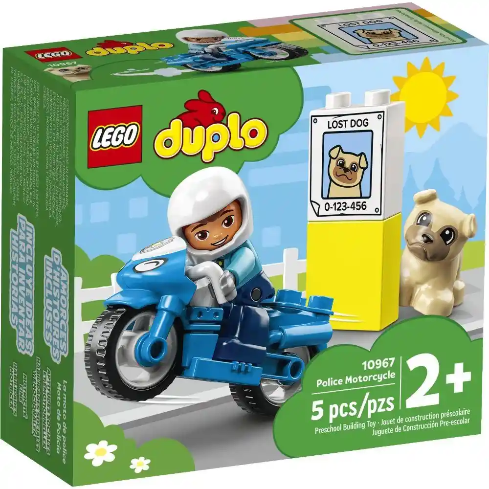 Lego Set de Construcción Moto de Policía