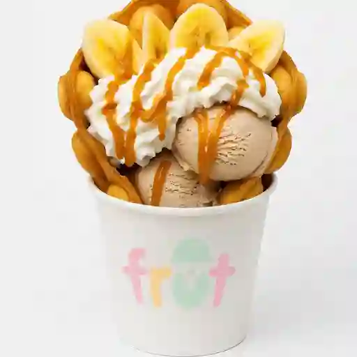 Bubble Wafflewaffle, Platano, Manjar