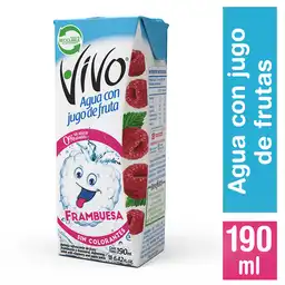 Vivo Agua con Jugo de Fruta Sabor a Frambuesa