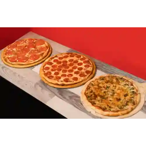 3 Pizzas Familiares
