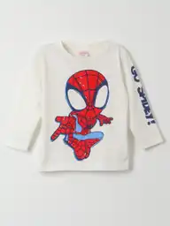Spiderman Manga Larga B Ecru Talla 3 314012597 V26