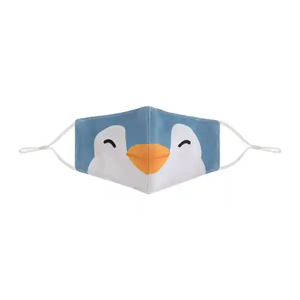 Miniso Cubrebocas Con Estampado de Dibujos Animados Pingüino