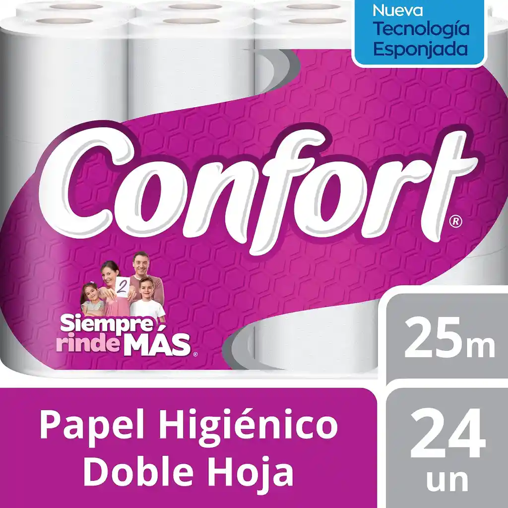 Confort Papel Higiénico Doble Hoja