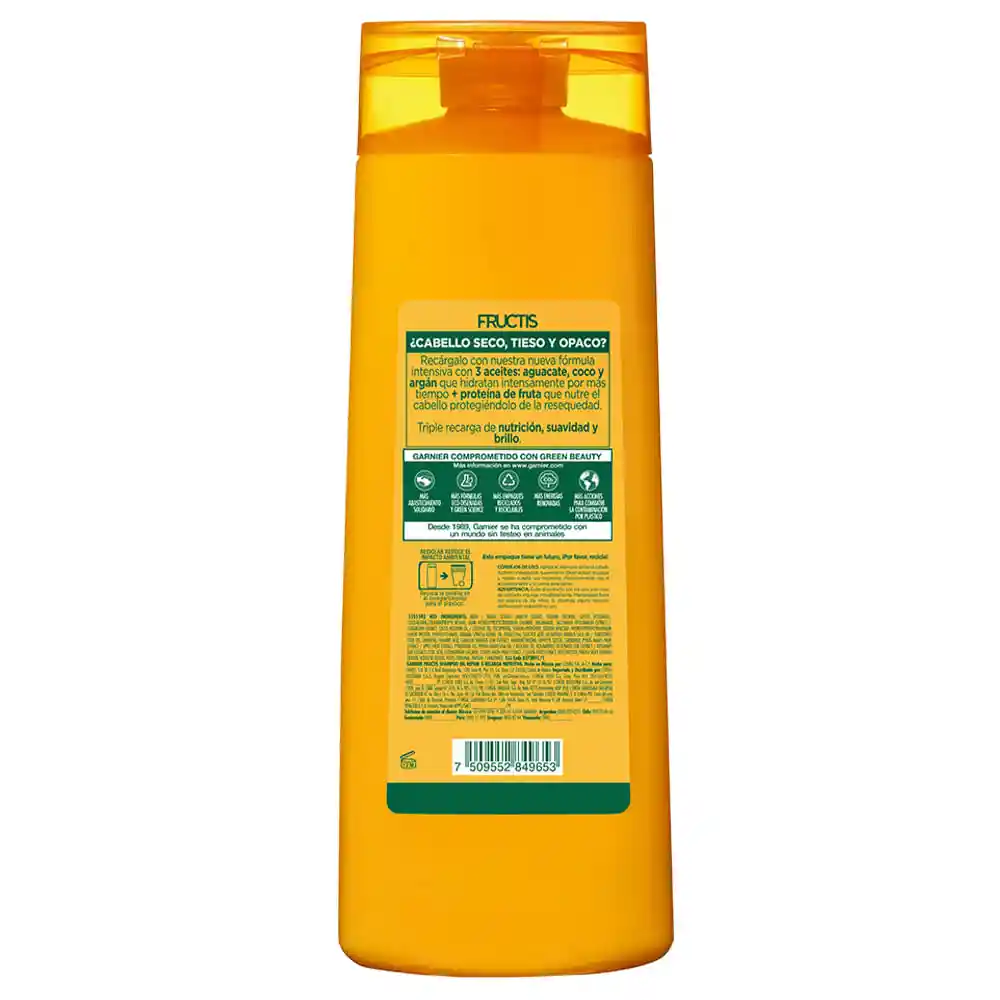 Fructis Shampoo Fortificante Oíl Repair 3 Recarga Nutritiva